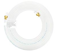 PEX - Línea de agua para refrigerador, tubo para hacer hielo de 15 pies con accesorios de compresión de 1/4 pulgadas, manguera flexible para agua potable
