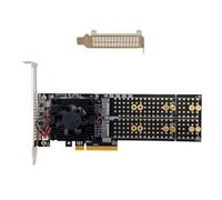 PEX8747 PCIe 3.0 x8 a 4 puertos M.2 NVMe SSD tarjeta adaptadora con modo directo PLX8747 para ZFS TrueNAS 22110/2280/2260/2242/2230 4* M.2