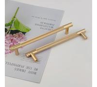 Pexintek 10 Tiradores Dorados Modernas para Muebles, 160mm Distancia entre Agujeros Manijas de Cómoda, Pomos Vintage para Armarios de Cocina, Guardarropas, Cajones (Dorado)