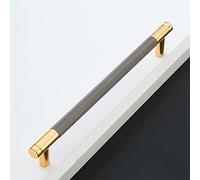 Pexintek 2 Tiradores para Muebles Modernos Dorados Distancia de Perforación 192mm Tirador de Cajón con Tornillos Para Armario de Cocina, Armoire, Librería, Tocador (Gris Dorado)