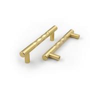 Pexintek 6 tiradores de armario dorados modernos para muebles, 96 mm, distancia entre agujeros, tiradores de puerta, tiradores de cajones, tiradores de cocina con tornillos para armarios de cocina