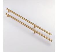 Pexintek 6 Tiradores Dorados Modernas para Muebles, 256mm Distancia entre Agujeros Manijas de Cómoda, Pomos Vintage para Armarios de Cocina, Guardarropas, Cajones (Dorado)