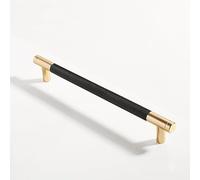 Pexintek Paquete de 10 manijas doradas modernas para gabinete, 160 mm, centros de agujeros centrales, cocina, baño, dormitorio, puerta de muebles de estudio, tiradores vintage con tornillos para