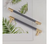 Pexintek Paquete de 2 Tiradores Modernos Dorados para Gabinete 160mm Centros de Orificios Cocina Baño Dormitorios Estudio Muebles Puerta Tiradores Vintage con Tornillos para Armarios Cajón Guardarropa