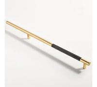 Pexintek Paquete de 6 Tiradores Dorados Modernos para Gabinete 256mm Centros de Orificios Cocina Baño Dormitorios Estudio Muebles Puerta Tiradores Vintage con Tornillos para Armarios Cajón Guardarropa