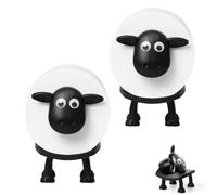 PEXIVOZ Sheep Toilet Roll Holder,Porta Rollos de Papel Higienico,Portarrollos de Papel Higiénico con Diseño de Ovejas,Divertido Soporte para Papel Higiénico,Toilet Paper Holder,2 PCS
