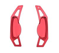 Pexorin 2 uds, Pegatinas de palancas de Cambio de extensión de paletas de Cambio de Volante de Coche, for Benz, for Smart, 451 453 Fortwo 09-17 Forfour 2015-2017 Levas de Cambio para Coche(Black Red)