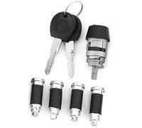 Pexorin 357905855A 357905855B Juego de cerradura de manija de puerta t4 Interruptor de llave de bloqueo de encendido Cerradura de encendido y cerradura de encendido, for Transporter T4 1990-2003 Bloqu