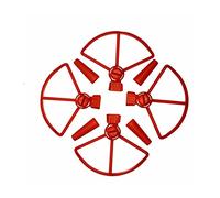 Pexorin 4 Protectores de hélice de 4730 Cuchillas for dji, Protector de repuestos for Drones Spark, Accesorio de Tren de Aterrizaje extraíble y antichoque Protector de hélice para Drones(Rot)