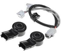Pexorin 82219-48010 89615-20090 Sensor de golpe, for Toyota, Camry, Highlander Sienna Solara, Lexus, Es330 Rx330 Rx440h Sensor de detonación(BLACK A set)