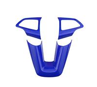 Pexorin Auto 3 Unids/Set ABS Decoración del Volante del Coche Pegatinas, for Ford, for Kuga, 2017 2018, for Focus, 3 4 2016-2018 Accesorios Calcomanía para Volante(Black Blue)