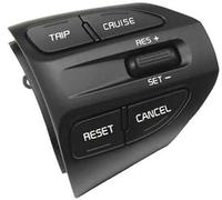 Pexorin Botón de control crucero del automóvil, for Kia, K2, RIO, Morning, for Stonic Car Styling Parts RH Interruptor volumen remoto dirección multifuncional Kit de botones para volante(BLACK A)