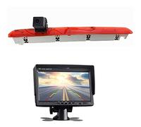 Pexorin Cámara de luz freno tercera generación HD 720P con luces y 7 monitores for Transporter T6, for Multivan, 2016-2019, cámara puerta elevación única Cámara para la tercera luz de freno del coche