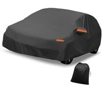 Pexorin Cobertor de estacionamiento de vehículos Cubierta de Coche Impermeable al Aire Libre Sol Lluvia Nieve Granizo protección con Lado Izquierdo, para película Aluminio Cremallera, para