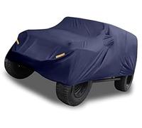 Pexorin Cobertor de estacionamiento de vehículos Cubierta Duradera para Coche, para Jeep, para Wrangler Jk Jl de 4 Puertas(Black Navy Blue)