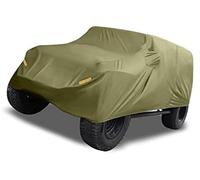 Pexorin Cobertor de estacionamiento de vehículos Cubierta Duradera para Coche, para Jeep, para Wrangler Jk Jl de 4 Puertas(Black Dark Green)
