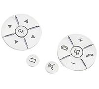 Pexorin Etiqueta engomada del botón Etiquetas engomadas Interior Coche de Lentejuelas Interruptor Volante, for Mercedes, for Benz, for GLK Clase 2008 2009 2010 2011 2012 Kit de botones para volante