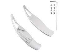 Pexorin For Civic, Tourer FK2, Saloon FB7 CR-V 2013 N-One N-WGN Extensión de Palanca de Cambios for Volante de Coche Pegatinas de Cambio rápido Levas de Cambio para Coche(Silver)