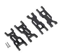 Pexorin Juego de brazos suspensión delantera y trasera Metal 4 uds, for Losi, for 1/18 Mini-T 2,0 2WD Stadium RC Truck Car Upgrade Parts Enlace del brazo de suspensión del coche Rc(Schwarz)