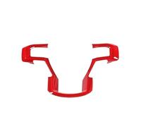 Pexorin Moldura Decorativa for Panel de Volante Coche, Pegatina for Ford, F-150, Accesorios for 2015-2018 Adhesivo para Volante(Rot)
