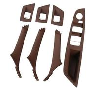Pexorin Panel de diseño de puerta automática Embellecedor del panel interior de la manija puerta pasajero Lhd Rhd, para Bmw, para Serie 5 F10 F11 F18 520I 523I, para 525I 528I 535I(BLACK Rhd Red)