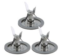 Pexorin Paquete de 3 cortadores de Cuchillas for licuadora trituradora de Hielo 4961-011 con Pieza de Repuesto de Junta Compatible con Oster, Osterizer Cuchilla de Tapa de licuadora