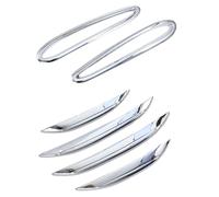 Pexorin Pegatina for marco de ceja de lámpara antiniebla delantera y trasera de coche, for Mercedes-Benz, for GLC Clase X254 2023, suministros for coche (plata) Cubierta para faros antiniebla(Silver)