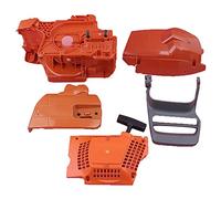 Pexorin Piezas de motosierra del kit arranque retroceso la cubierta freno piñón cárter, for Husqvarna, 350 345 340 537172001 537172003 Arranque de motosierra