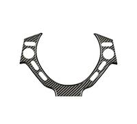 Pexorin Protector Central del Volante de la Cubierta del Ajuste Central del Volante del Coche de Fibra RealCarbon, for Nissan, GTR GT R R35 2009-2016 Adhesivo para Volante(Black Light-Black)