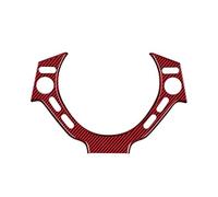 Pexorin Protector Central del Volante de la Cubierta del Ajuste Central del Volante del Coche de Fibra RealCarbon, for Nissan, GTR GT R R35 2009-2016 Adhesivo para Volante(Black Light-Red)