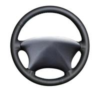 Pexorin Protector for Volante de Coche, for Peugeot, Partner, Citroen, Xsara, Picasso 2001-2004, Cuero Artificial Negro Funda para Volante de automóvil(Black Red Blue Thread)