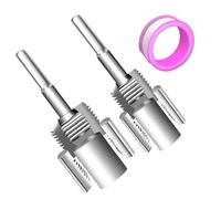 PExternal Cutter 1/2 & 3/4 Dies | VC Threader for Drill | Pipe Threading Kit | pvc pipe threading tool for Wood Hose Electric Drill Metal Craft Home Repair Garden Hose