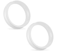 Pexveiuu Calibre de silicona transparente de 10 a 50 mm para oreja, doble acampanado, dilatadores flexibles, aretes de túnel para mujeres y hombres, Silicona, Silicona