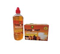 Peyca Gel para encendido 1L + Pastillas de encendido inmediato 96 uds