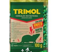 Peyca Trimol cereales 003 raticida 100g, Raticida con maiz unico en apetencia, para ratón común, rata parda o rata de alcantarilla.(Difenacoum al 0,0029%)