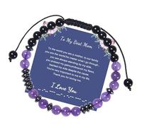 PEYNIR 2026 new Natural Gemstone Bracelet Gifts for Daughter Mom Sister Niece Aunt Wife Girlfriend Grandma,Bracelets as Birthday Gifts for Women with Message Card