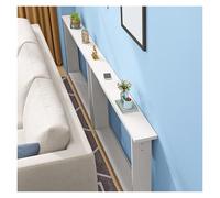 PEYNIR balda detrás Sofa Mesa Auxiliar Estrecha 85 95 105 115 125 135 145 cm de Ancho, Estante de Almacenamiento para el Lateral de la Cama para Dormitorio(White,W53.1xD5.9in/135x15cm)