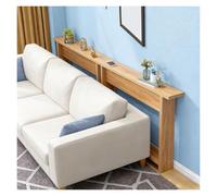 PEYNIR balda detrás Sofa Mesa Auxiliar Estrecha 85 95 105 115 125 135 145 cm de Ancho, Estante de Almacenamiento para el Lateral de la Cama para Dormitorio(Walnut,W49.2xD5.9in/125x15cm)