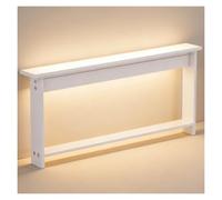 PEYNIR balda detrás Sofa Mesa de sofá Estrecha detrás del sofá, Sala de Estar/Pasillo, Larga y Delgada Espacio Lateral para la Cama Estante de Almacenamiento(White,100x20cm/39.4x7.9in)
