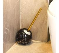 PEYNIR Cepillo para Baño 1 Uds escobilla de baño cúpula de cerámica Juego de escobillas de baño Suelo Inodoro escobilla Mango Largo escobilla de baño con Soporte WC Cepillos