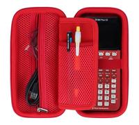 Peyyargo Dura Funda Protectora Compatible con Texas Instruments TI-83 Premium CE/TI-84 CE-T/TI-Nspire CX II-T/TI-Nspire CX II-T CAS/TI-84 Plus CE-T/TI-83 Plus/TI-83 Calculadora Gráfica (Rojo)