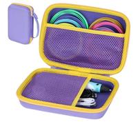 Peyyargo Dura Funda Protectora Compatible con The Italian Home Boligrafo 3D/MYNT3D Bolígrafo 3D/FreeSculpt 3D Pen/Filapen Boligrafo 3D/SCRIB3D P1 Boligrafo 3D (Púrpura + Amarillo)