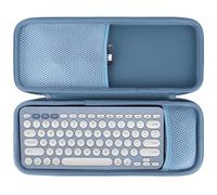 Peyyargo Duro Funda Protectora Compatible con Logitech Pebble 2 Combo, Pebble Keys 2 K380s Teclado y Pebble Mouse 2 M350s (Azul Claro)