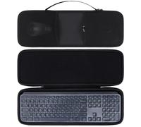 Peyyargo Duro Protectora Funda Compatible con Logitech MX Keys S/MX Keys Plus/MX Keys Teclado Inalámbrico (Negro)
