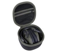 Peyyargo Duro Protectora Funda Compatible con Walker's Razor Slim/PROHEAR 066/030/Howard Leight Honeywel Sport orejeras de protección auditiva (Negro + Verde militar)