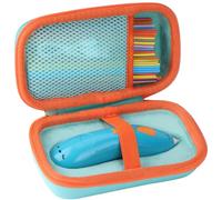 Peyyargo Funda para 3Doodler Start Essentials Bolígrafos 3D | Estuche Rígido Eva, Bolsa rígido portátil, Funda protectora con asa de transporte, Menta verde + Naranja