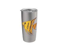 Pez ángel Peces tropicales Acuario Guardián Abanico de peces Vaso térmico de acero inoxidable de doble pared