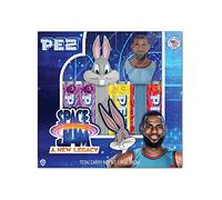 PEZ Candy Juego de regalo Space Jam, Bugs Bunny & Lebron James Dispensers y seis paquetes de caramelos