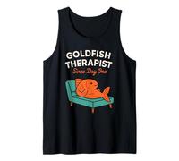 Pez de Colores Divertido Apoyo Emocional Mascota Peculiar Terapia Animal Camiseta sin Mangas