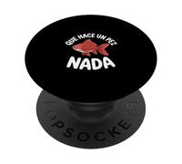 Pez de Colores Divertido Diciendo Que Hace un pez Nada español PopSockets PopGrip Adhesivo